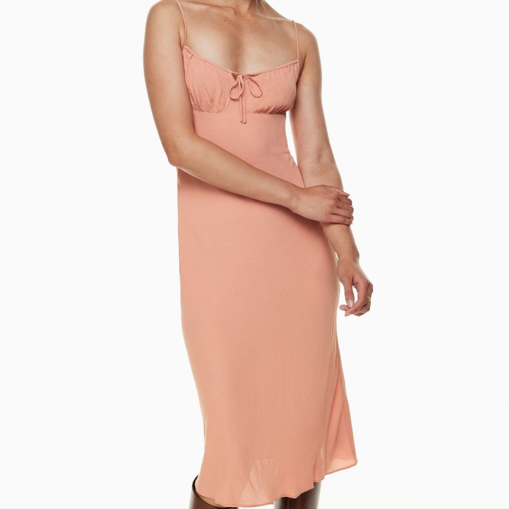 Aritzia Wilfred Bellow Maxi Dress Coral